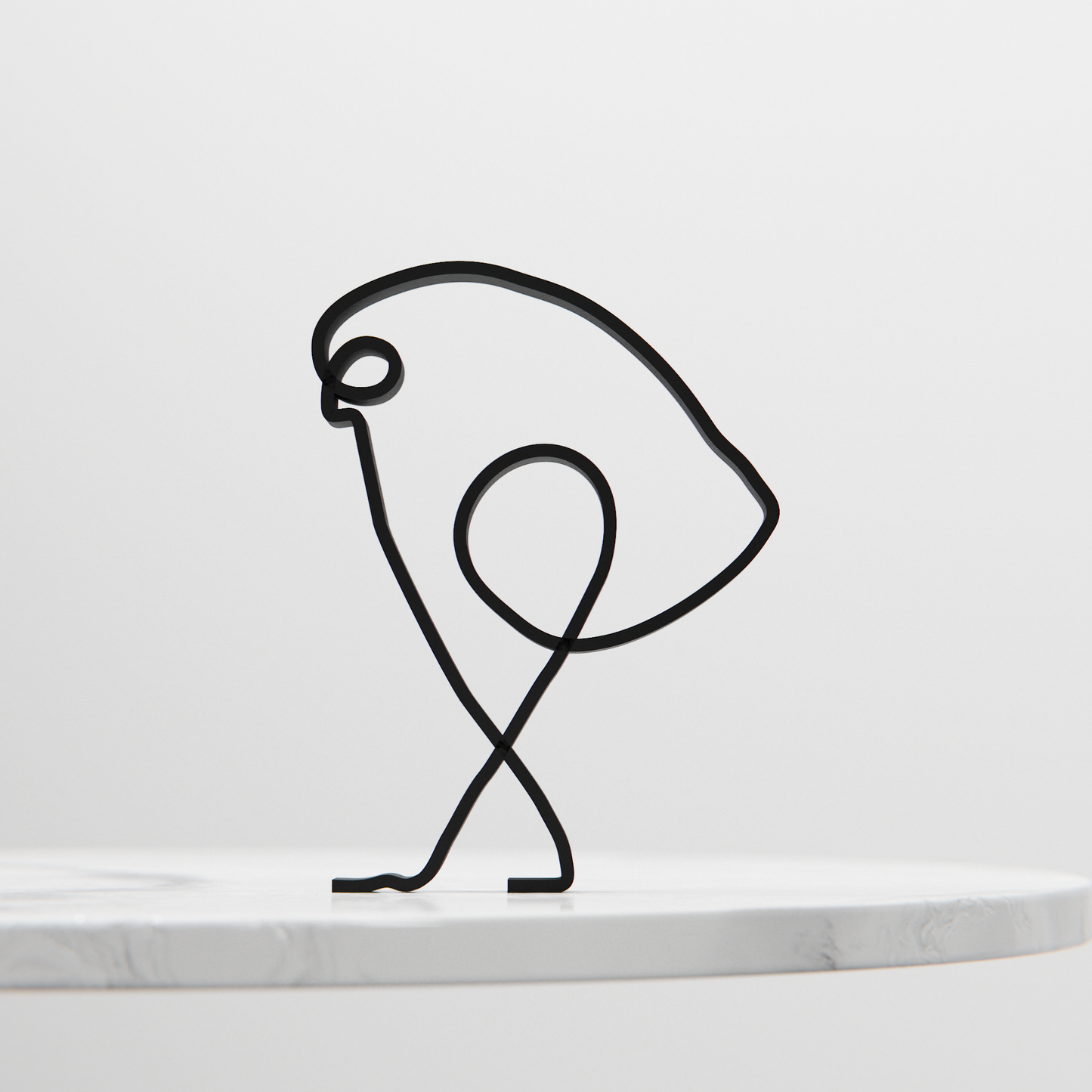 Picasso's Bird - Line Art Figure