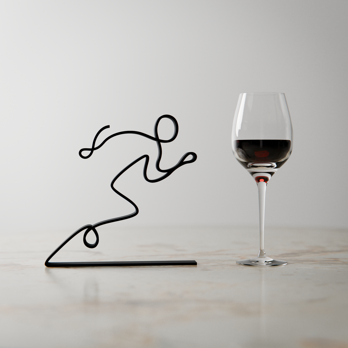 Runner - Customized Line Art Figure