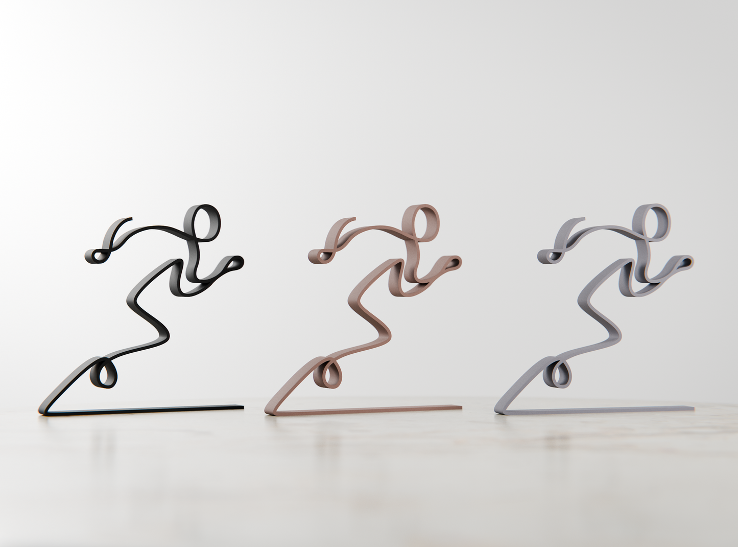 Runner - Customized Line Art Figure
