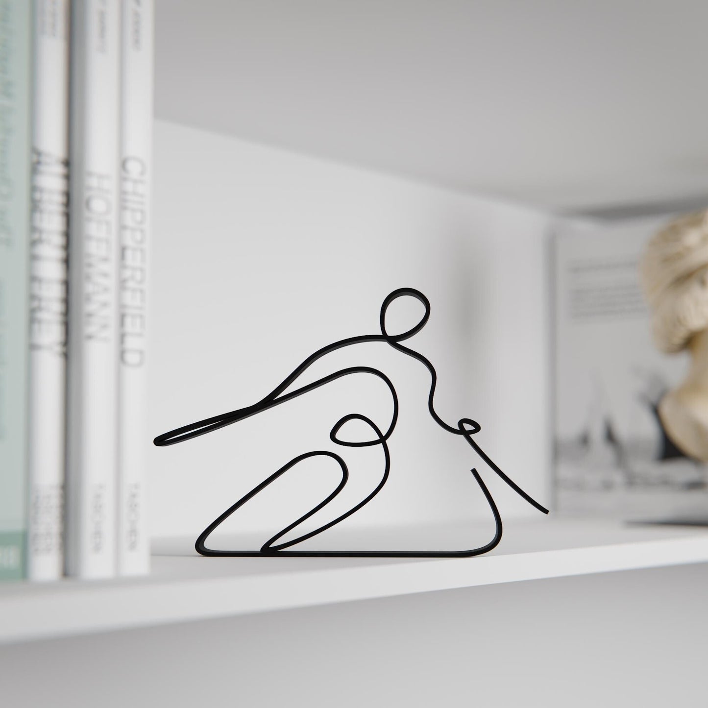 Anatolian Gift BoxSkier - Customized Line Art Figure