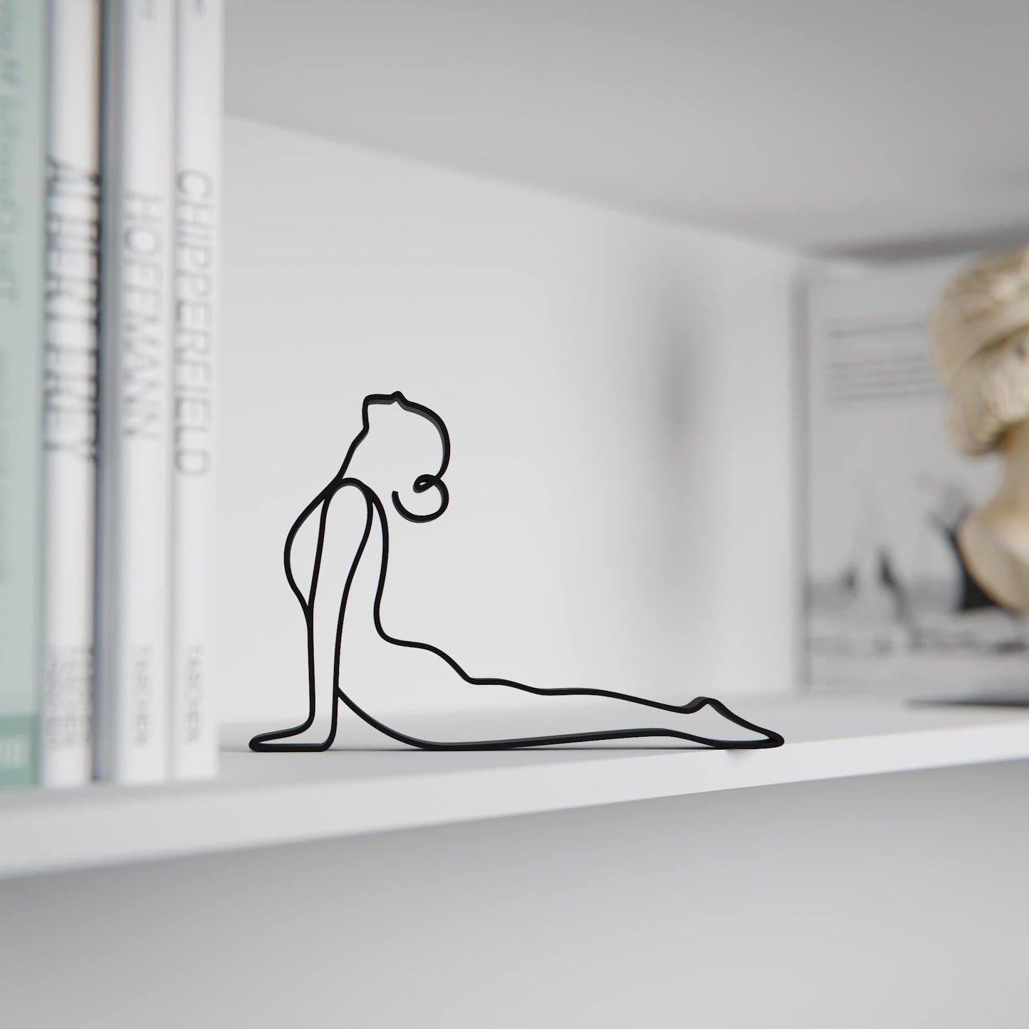 Anatolian Gift BoxYoga Upward Facing Dog Pose - Line Art Figure