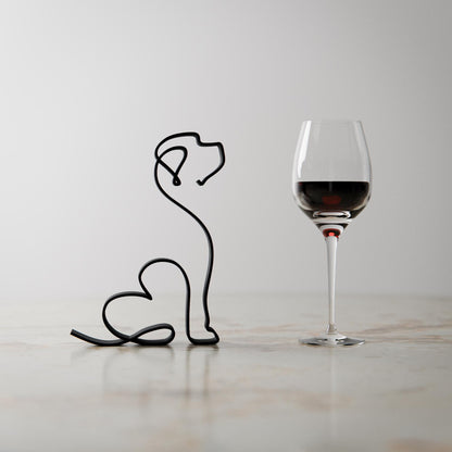 Golden Doodle Dog 33 - Line Art Figure