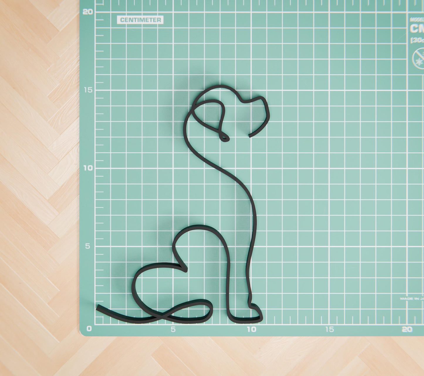 Newfoundland Dog 35 - Line Art Figure