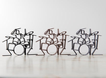 Drummer - Customized Line Art Figure