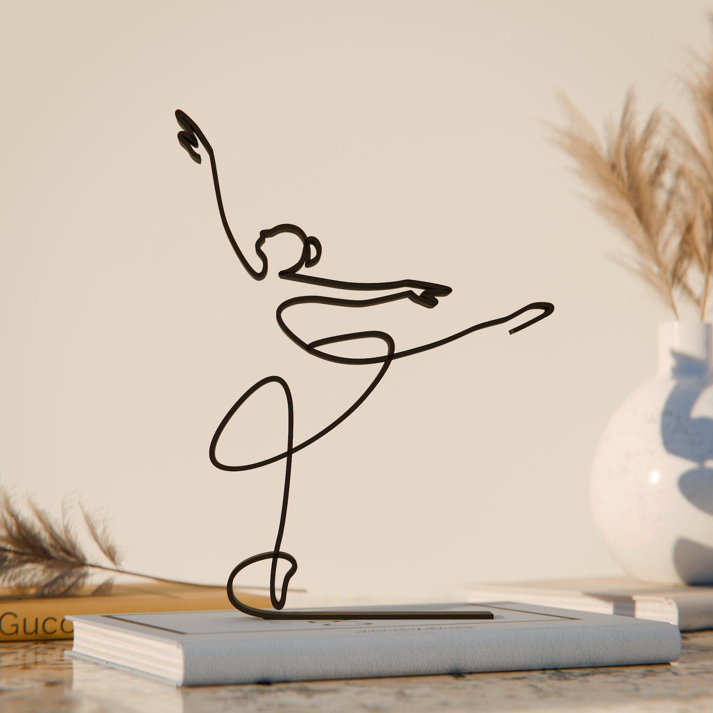 Ballerina - Customized Line Art Figure