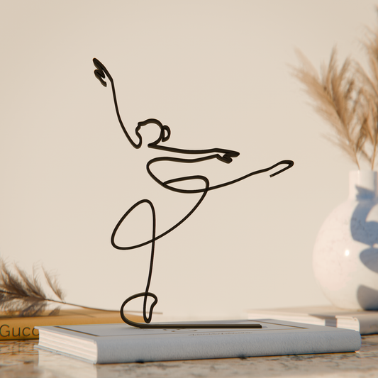 Ballerina - Customized Line Art Figure