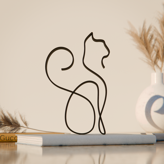 Cat 14 - Line Art Figure