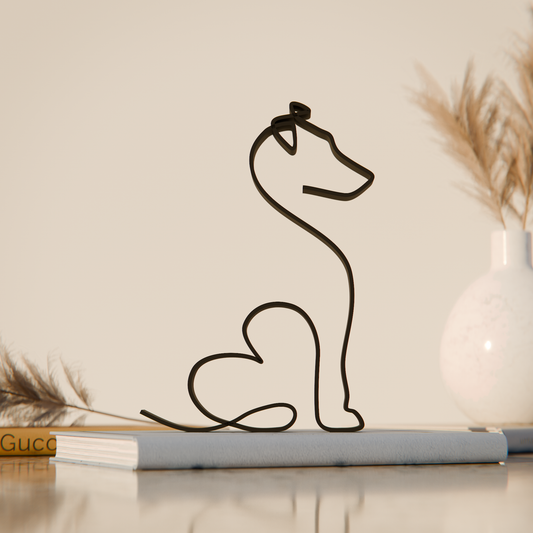 Jack Russell Terrier Dog 37 - Line Art Figure