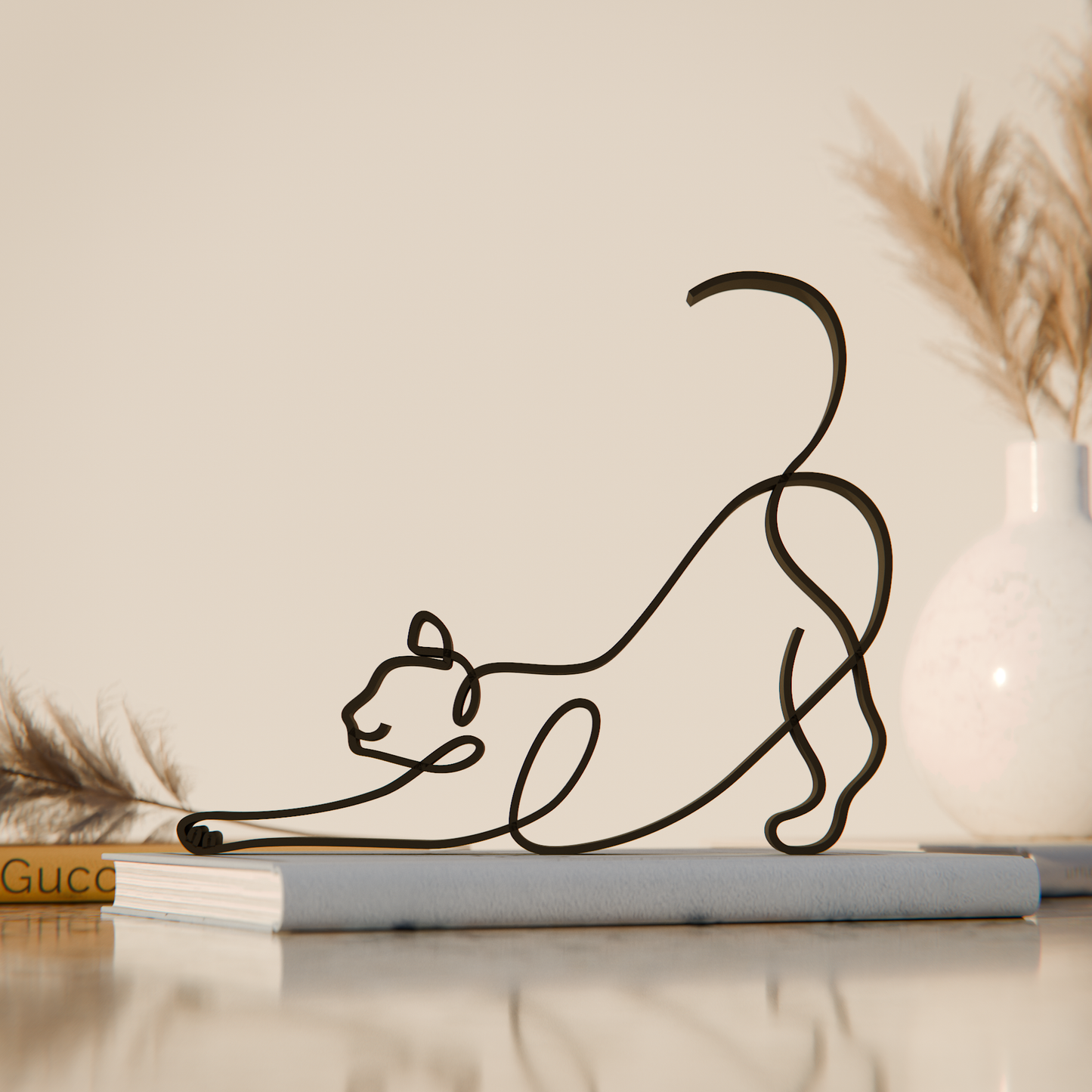Cat 12 - Line Art Figure