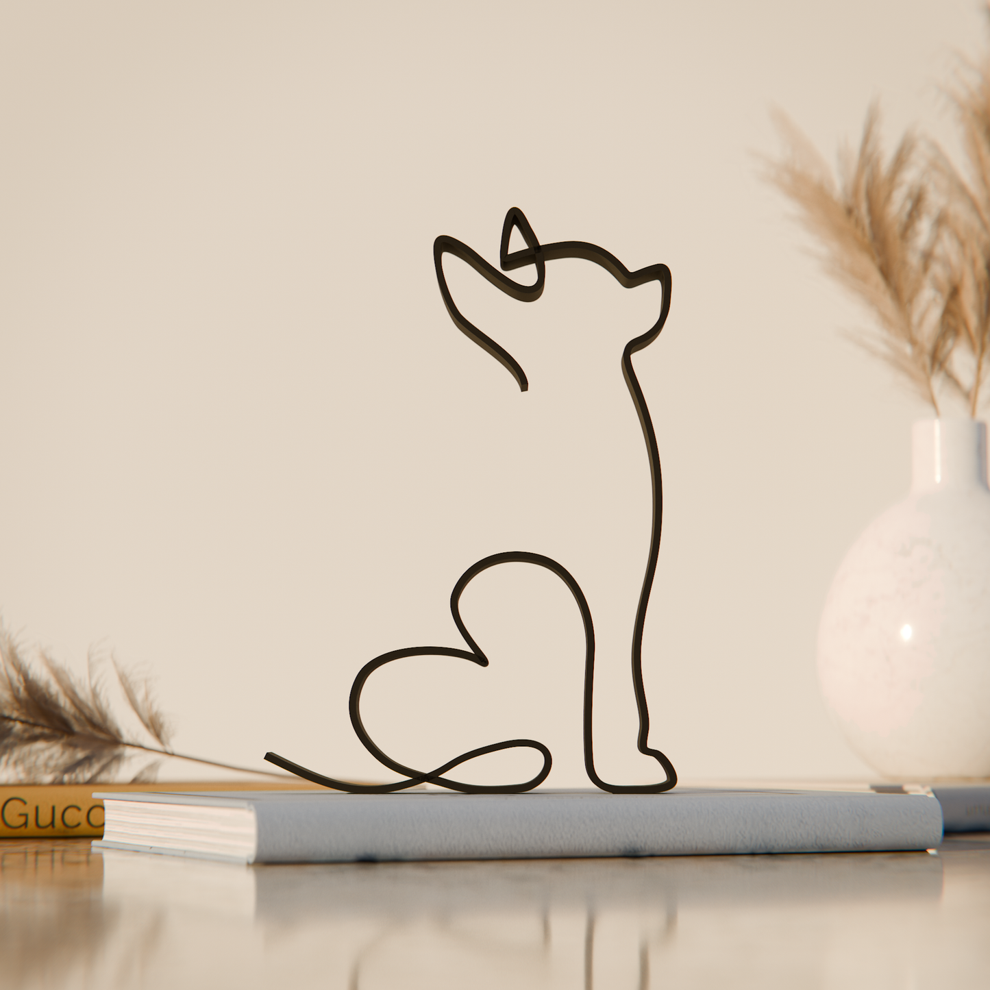 Chihuahua Dog 04 - Line Art Figure