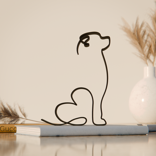 Rottweiler Dog 16 - Line Art Figure