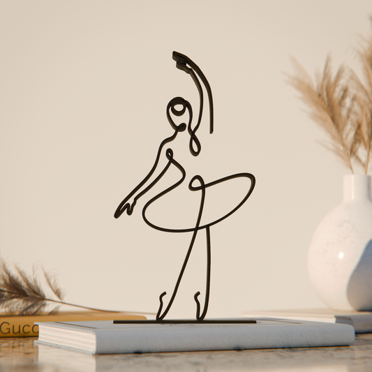 Ballerina 03 - Customized Line Art Figure