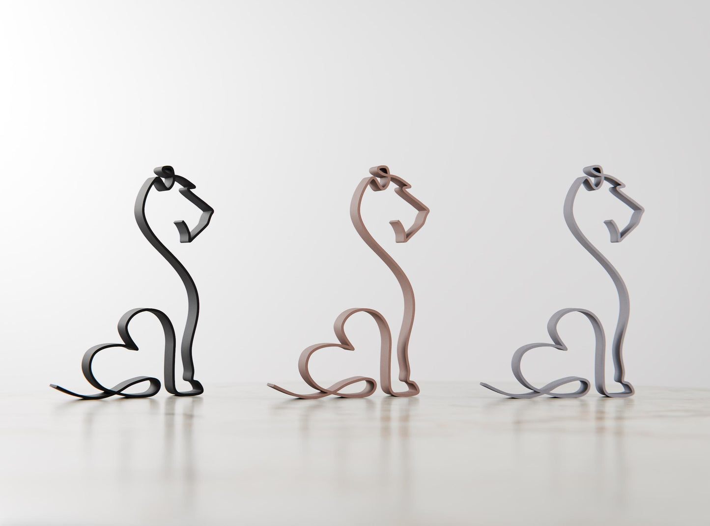 Irish Terrier Dog 29 - Line Art Figure