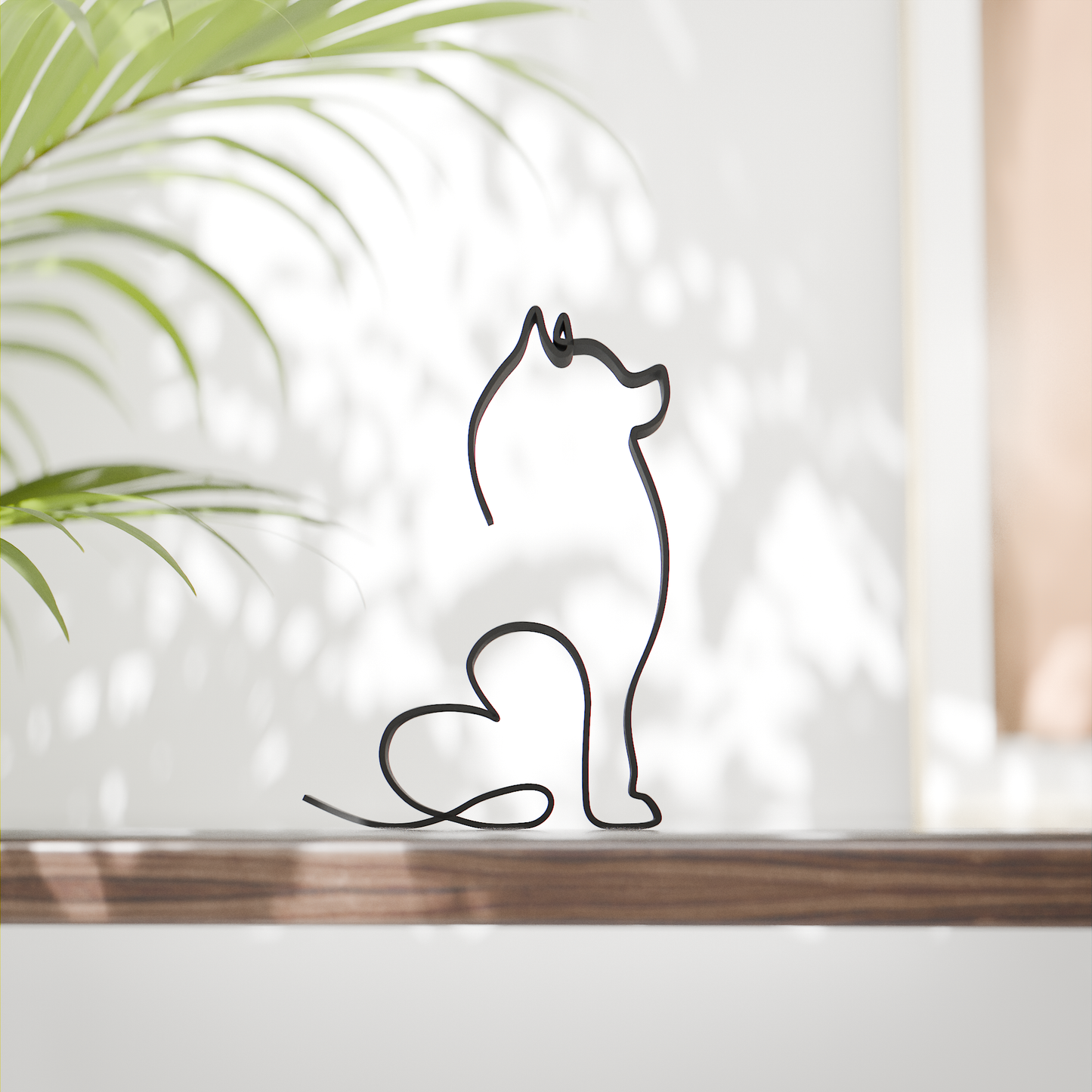 Pomeranian Dog 12 - Line Art Figure