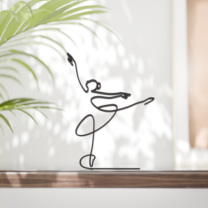 Ballerina - Customized Line Art Figure