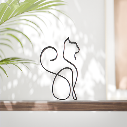 Cat 14 - Line Art Figure