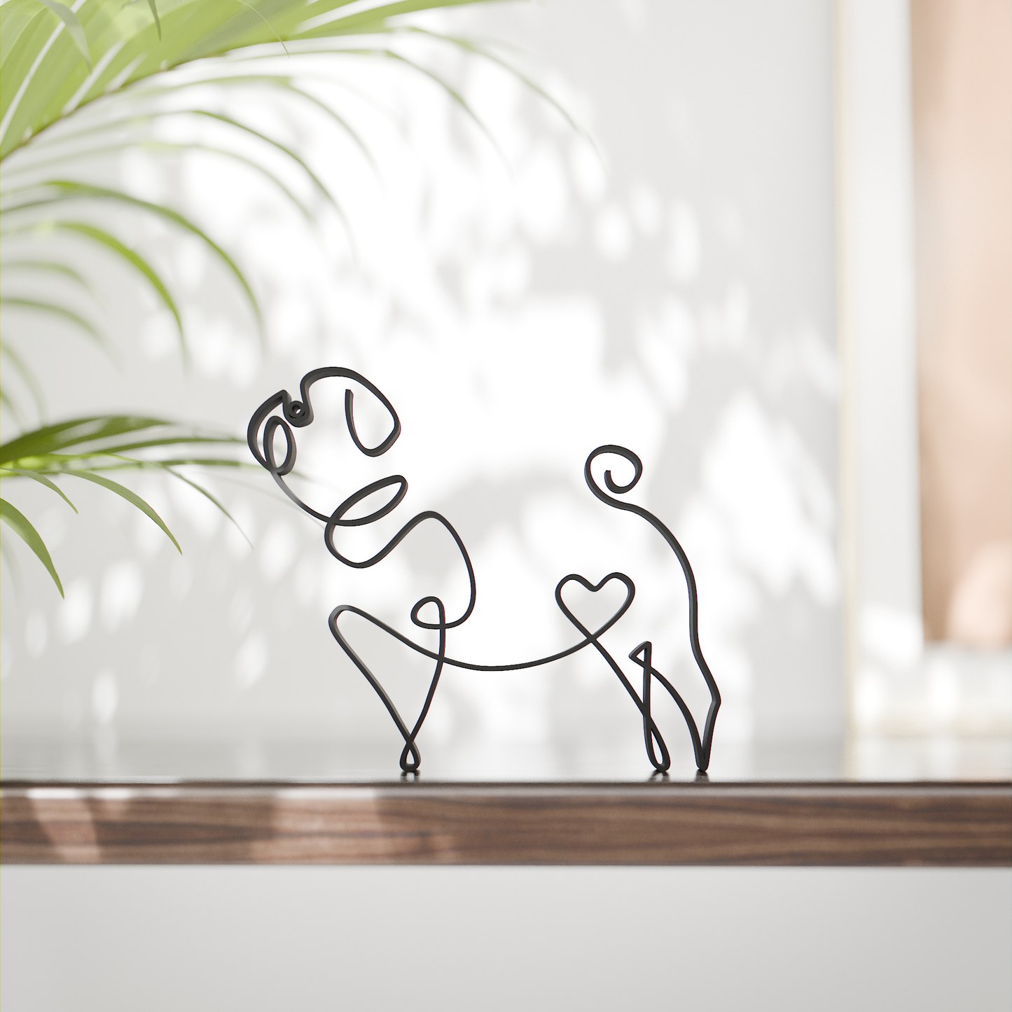 Pug Dog 79 - Line Art Figure