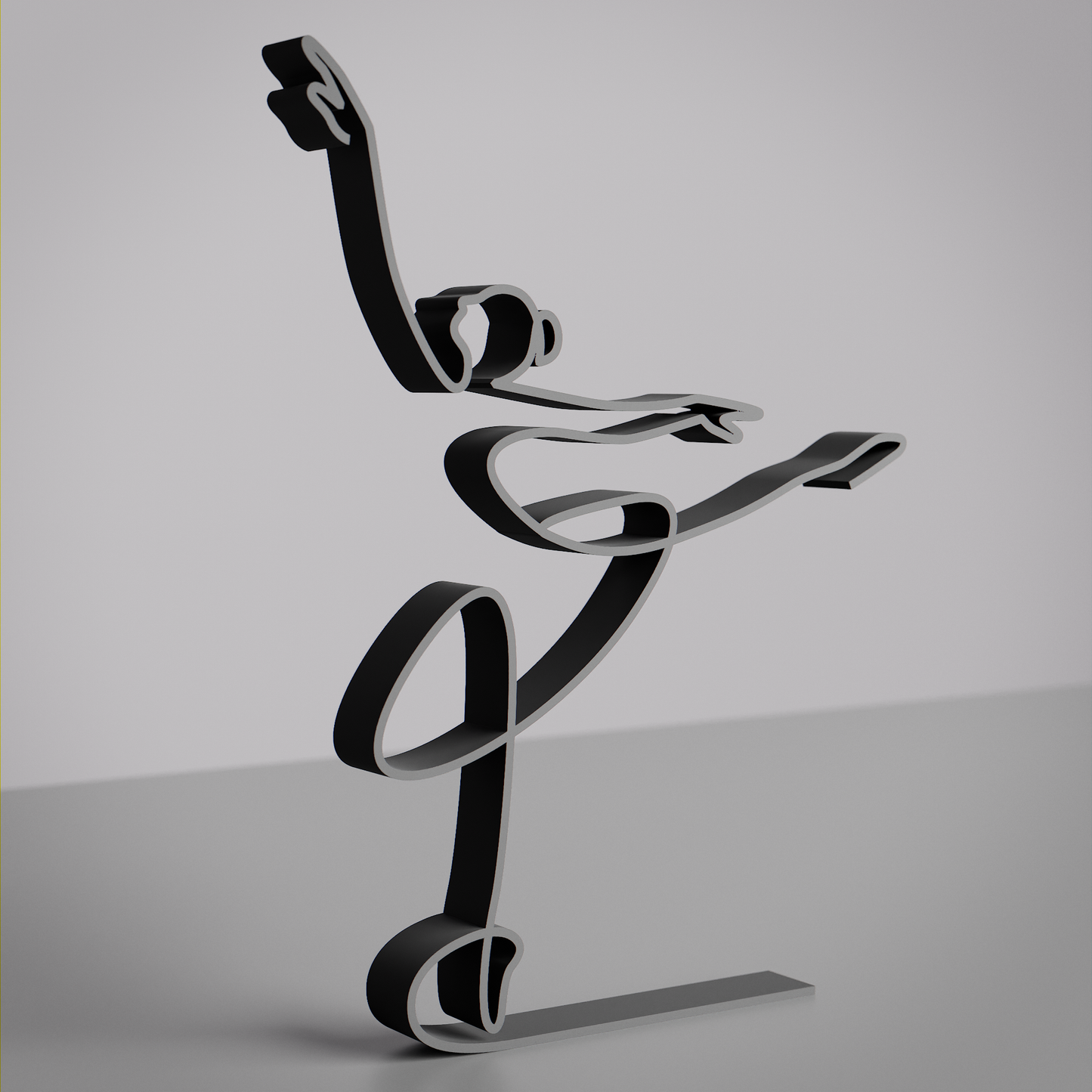 Ballerina - Customized Line Art Figure
