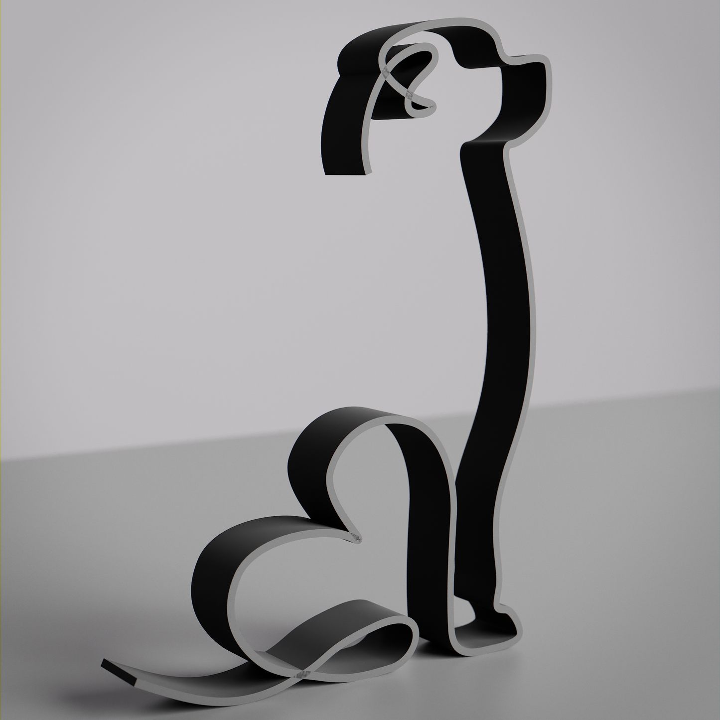Rottweiler Dog 16 - Line Art Figure