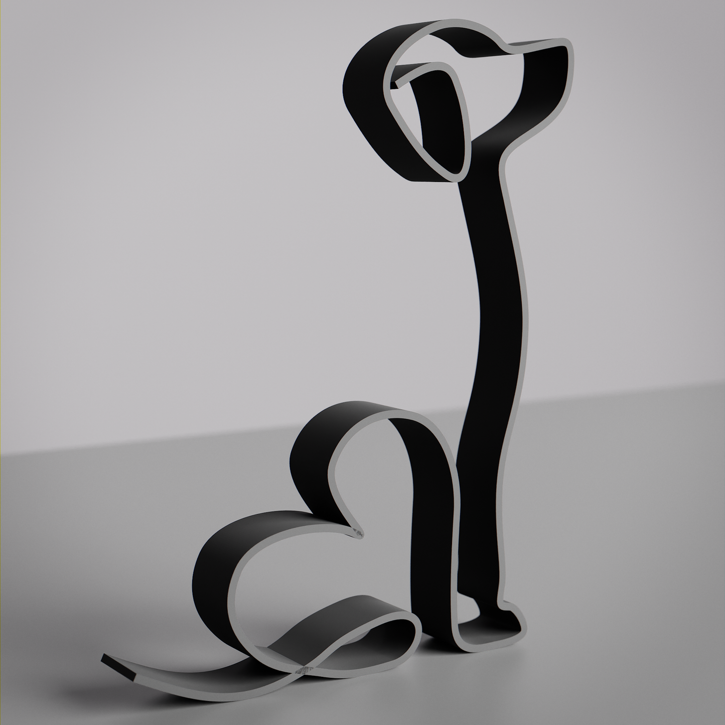 Beagle Dog 13 - Line Art Figure