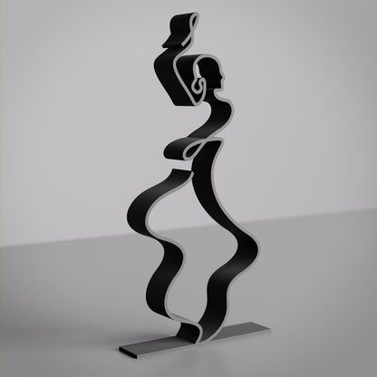Flamenco Dancer - Customized Line Art Figure