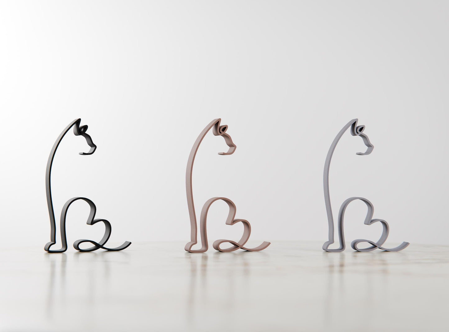 Bengal Cat 10 - Line Art Figure