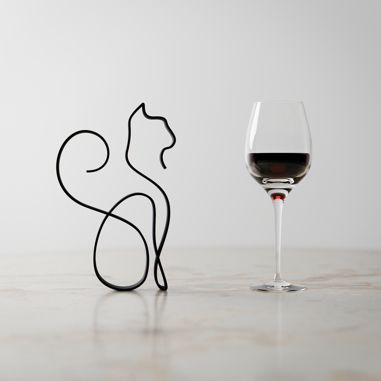 Cat 14 - Line Art Figure