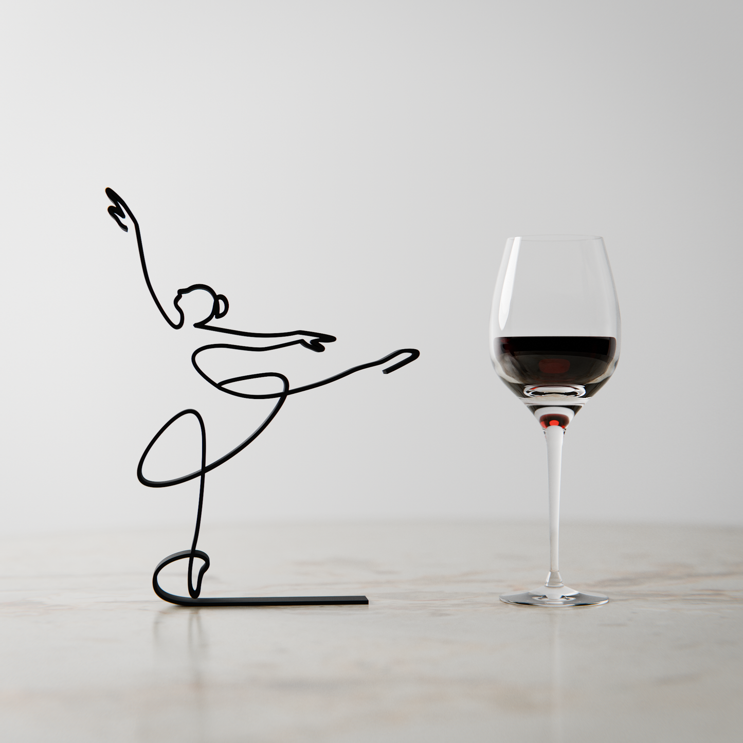 Ballerina - Customized Line Art Figure