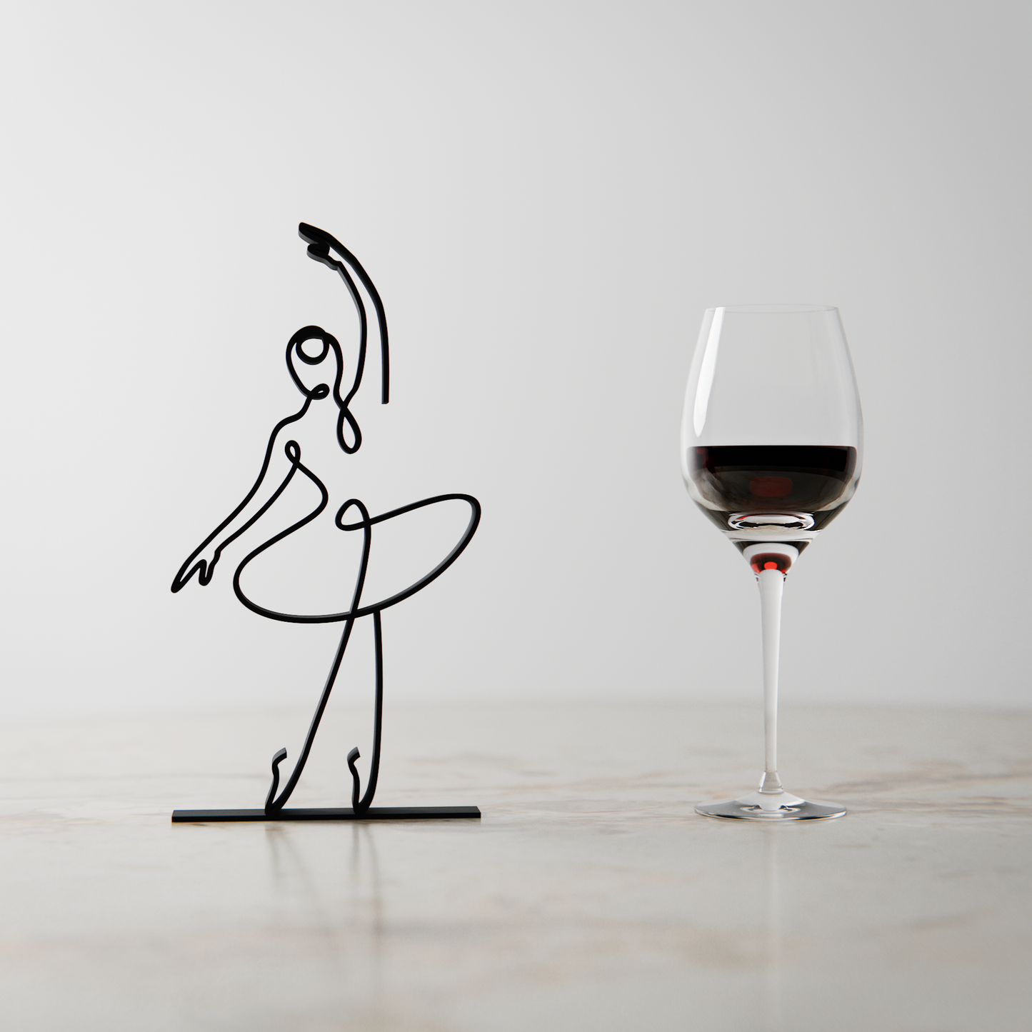 Ballerina 03 - Customized Line Art Figure