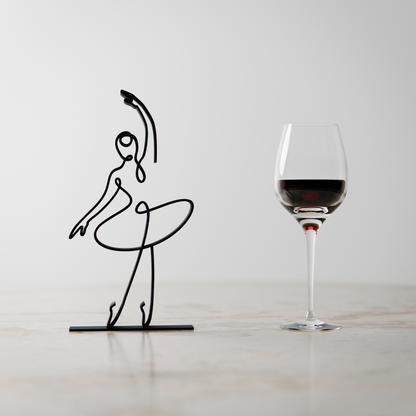 Ballerina 03 - Customized Line Art Figure