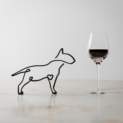 Bull Terrier Dog 83 - Line Art Figure