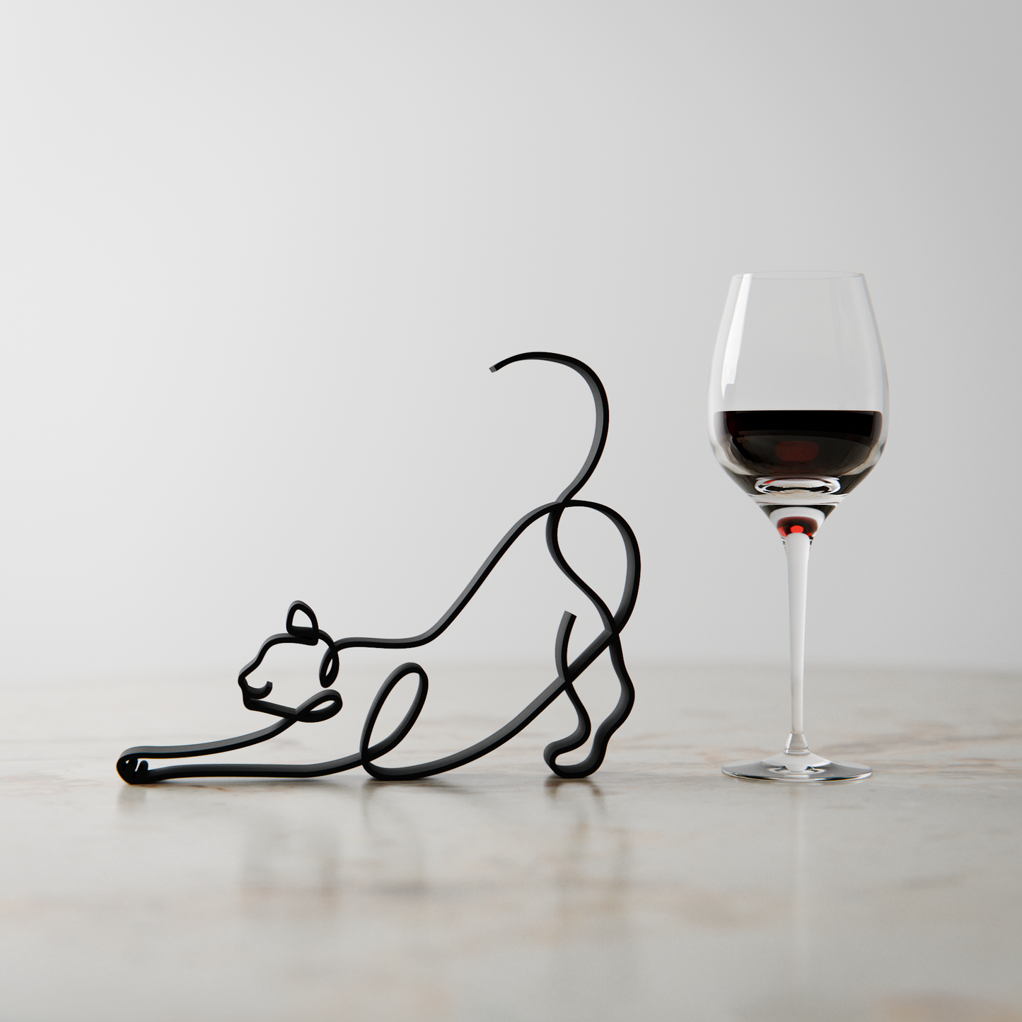 Cat 12 - Line Art Figure