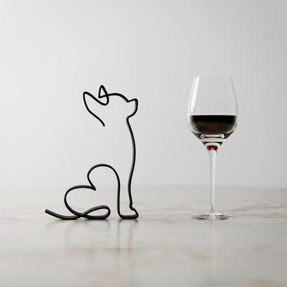 Chihuahua Dog 04 - Line Art Figure