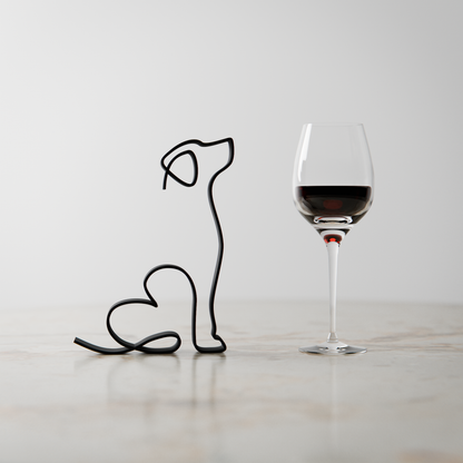 German Shorthaired Pointer Dog 22 - Line Art Figure