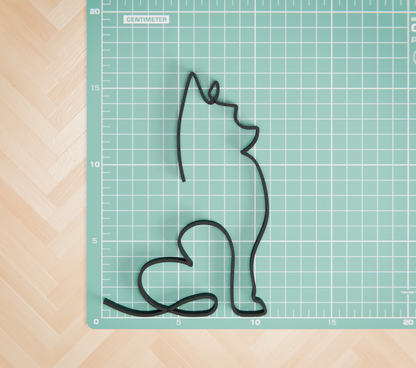 Yorkshire Terrier Dog 09 - Line Art Figure