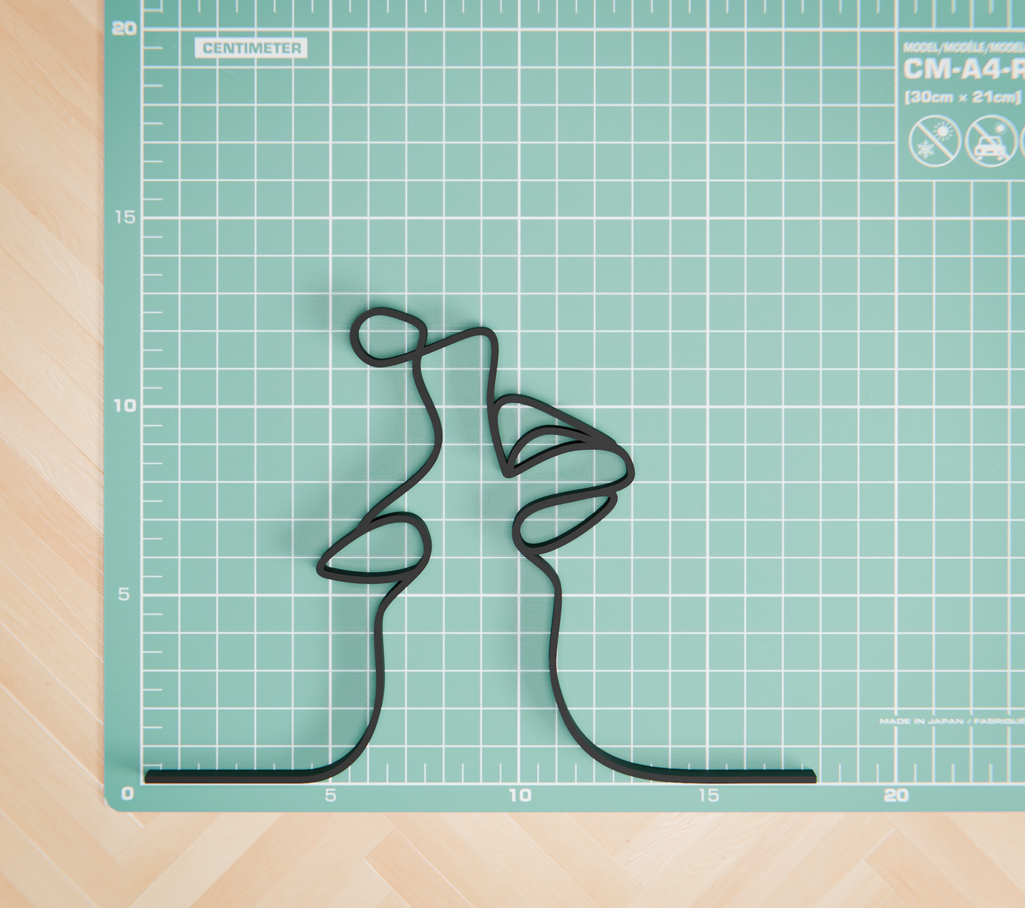 The Kiss - Customized Line Art Figure