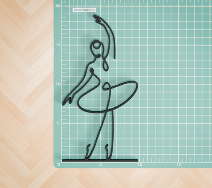Ballerina 03 - Customized Line Art Figure