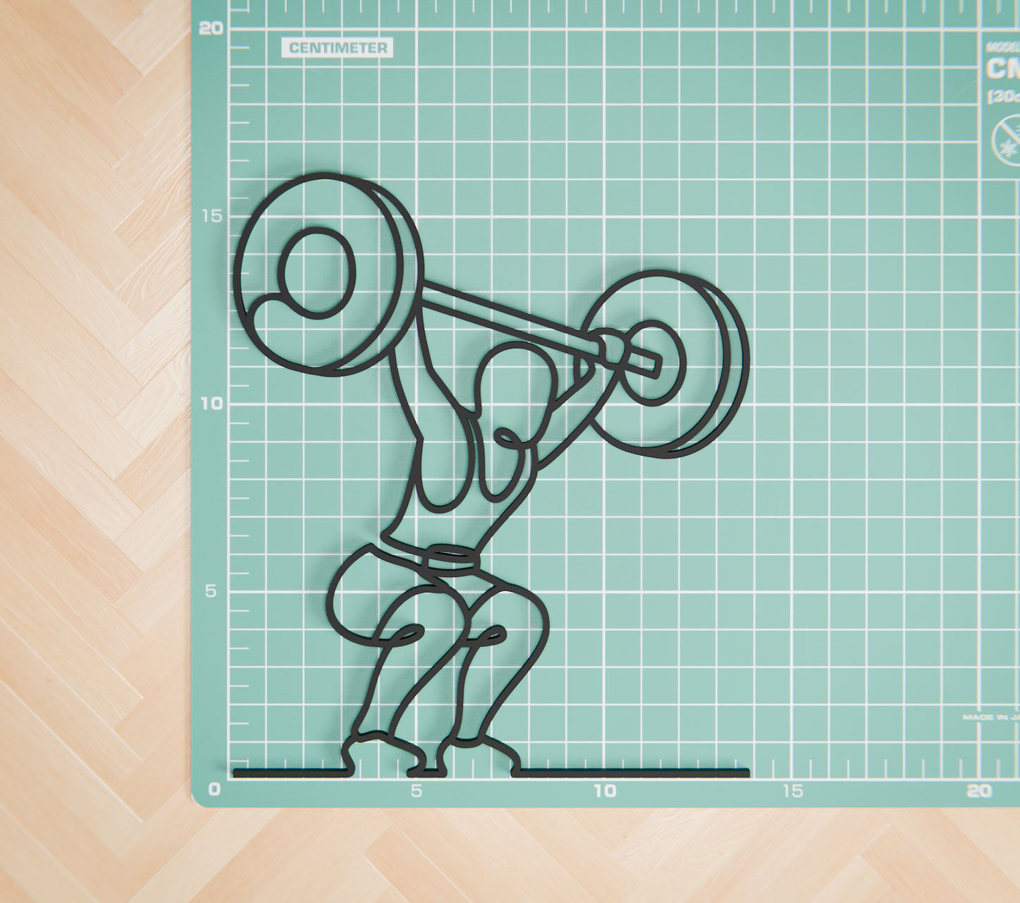 Crossfitter - Customized Line Art Figure