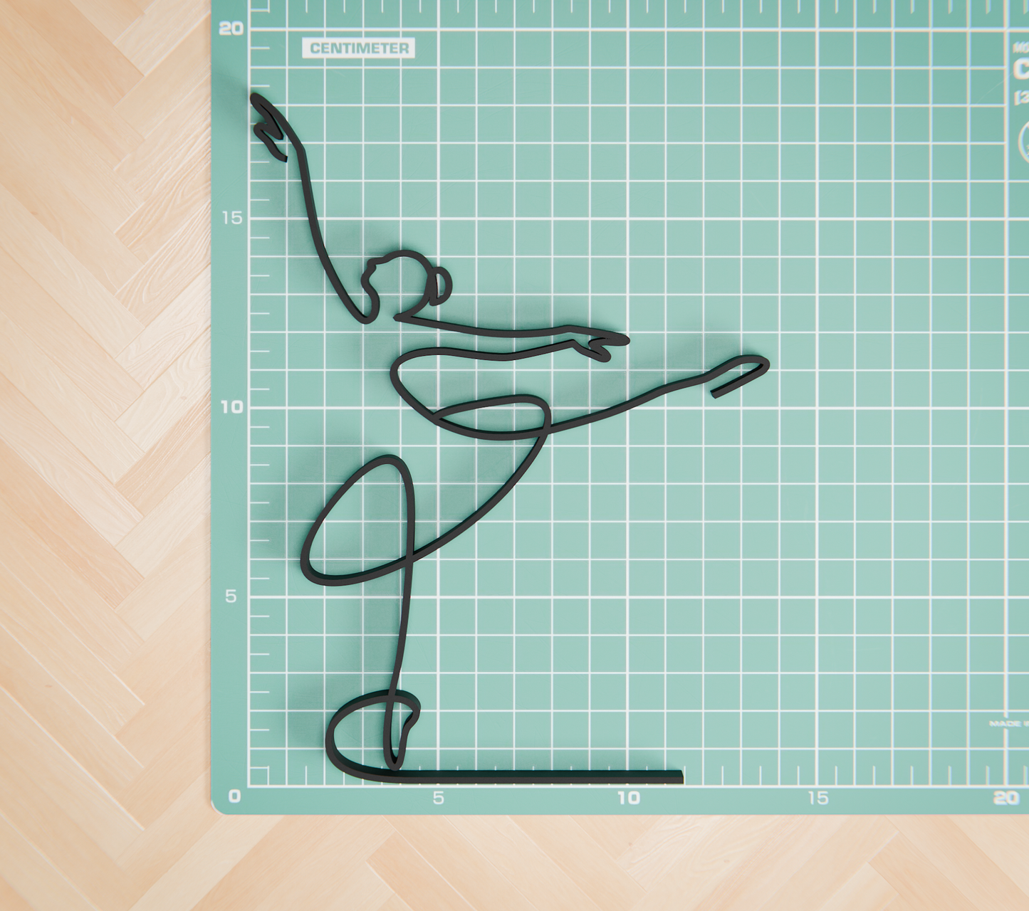 Ballerina - Customized Line Art Figure