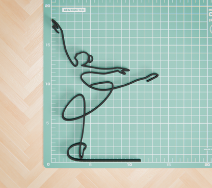 Ballerina - Customized Line Art Figure