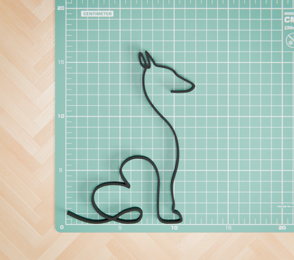 Podenco Dog 20 - Line Art Figure