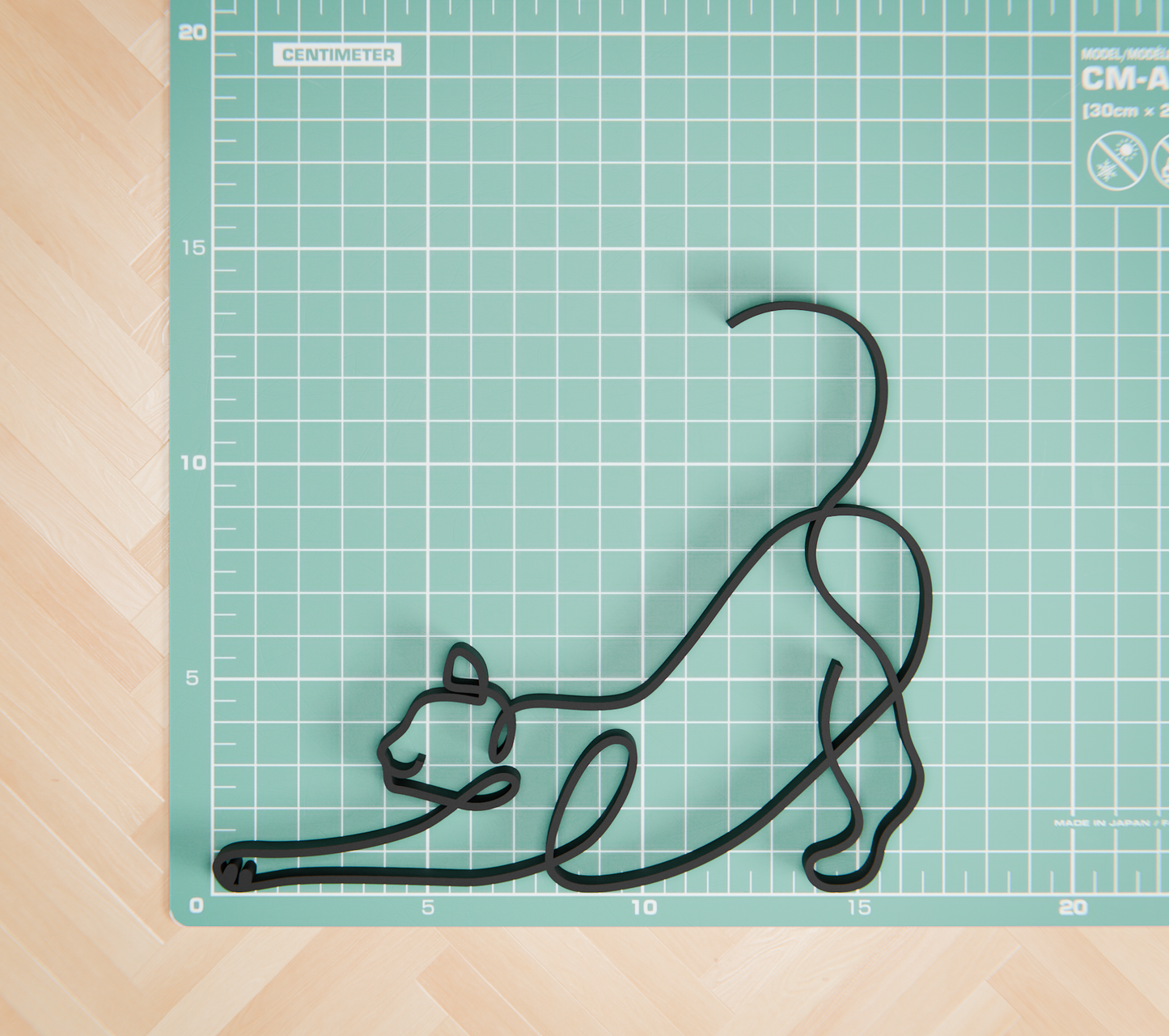 Cat 12 - Line Art Figure