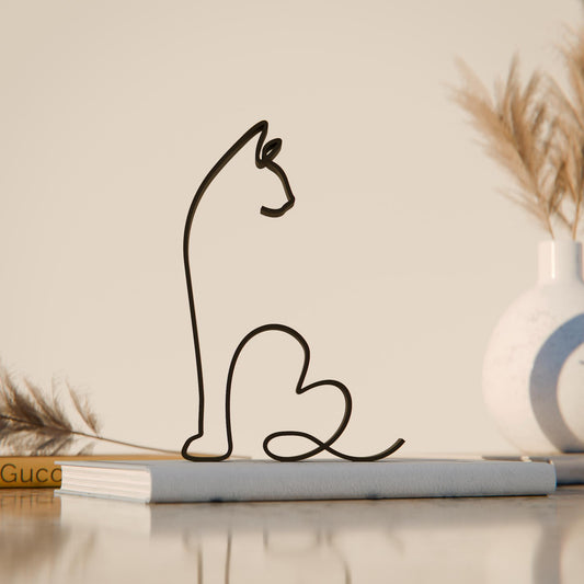 Siamese Cat 04 - Line Art Figure