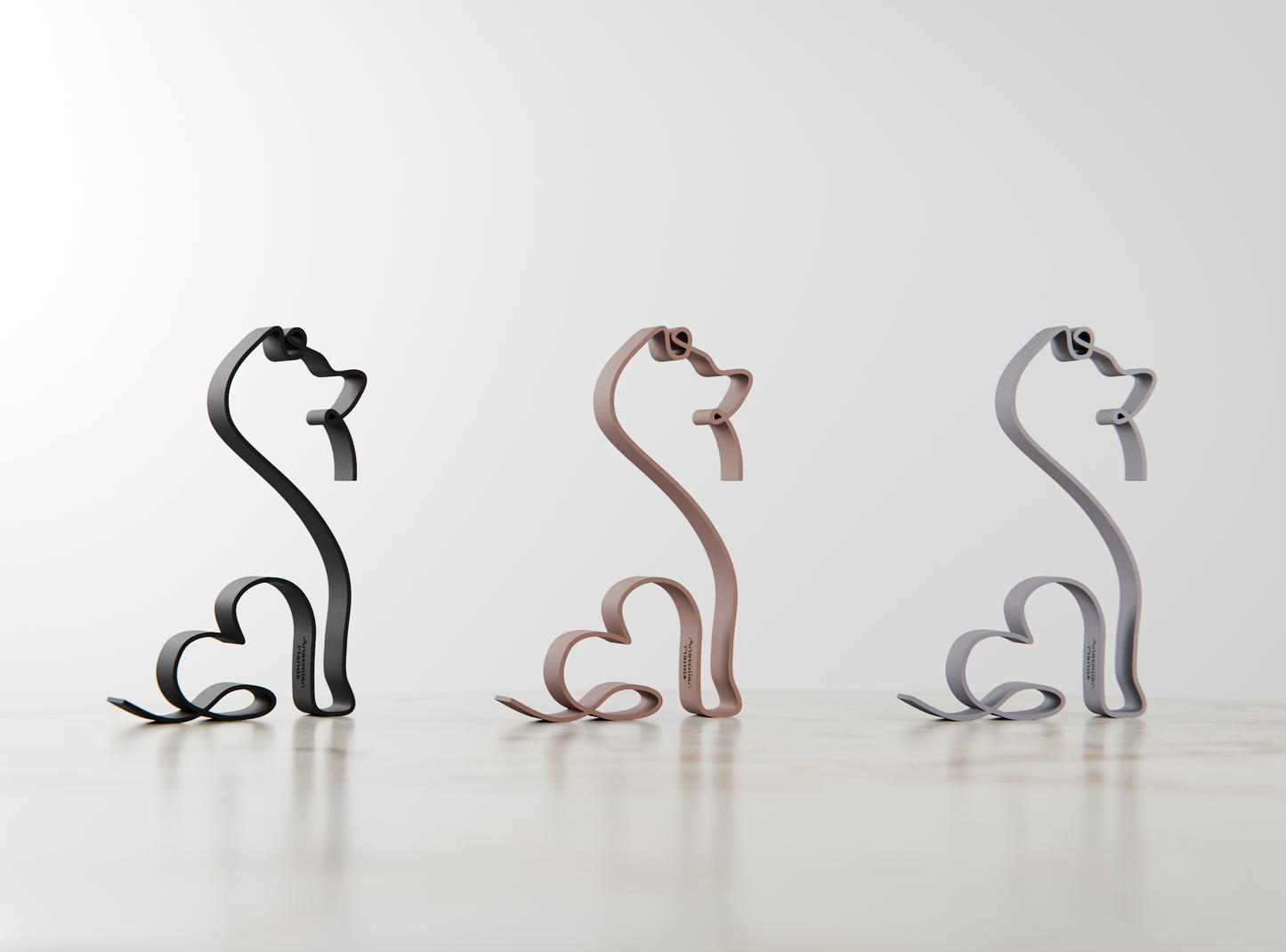Keeshond Dog 05 - Line Art Figure