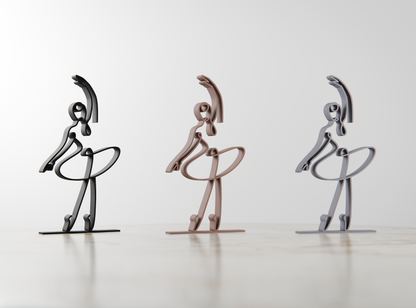 Ballerina 03 - Customized Line Art Figure