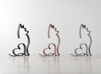 Yorkshire Terrier Dog 09 - Line Art Figure