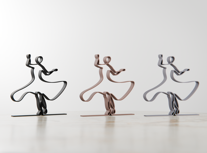 Bollywood Dancer - Line Art Figure