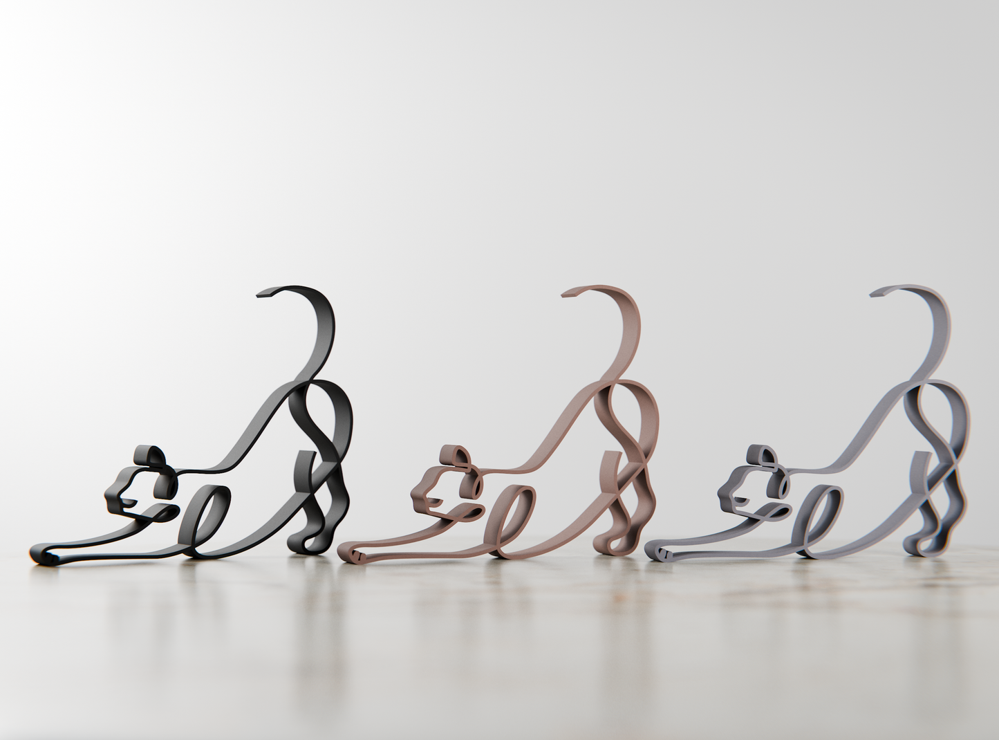 Cat 12 - Line Art Figure