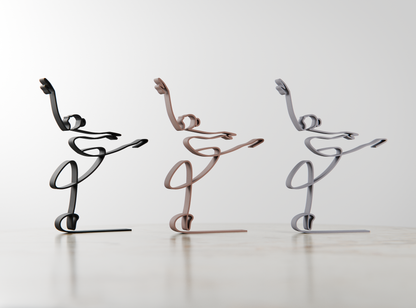 Ballerina - Customized Line Art Figure