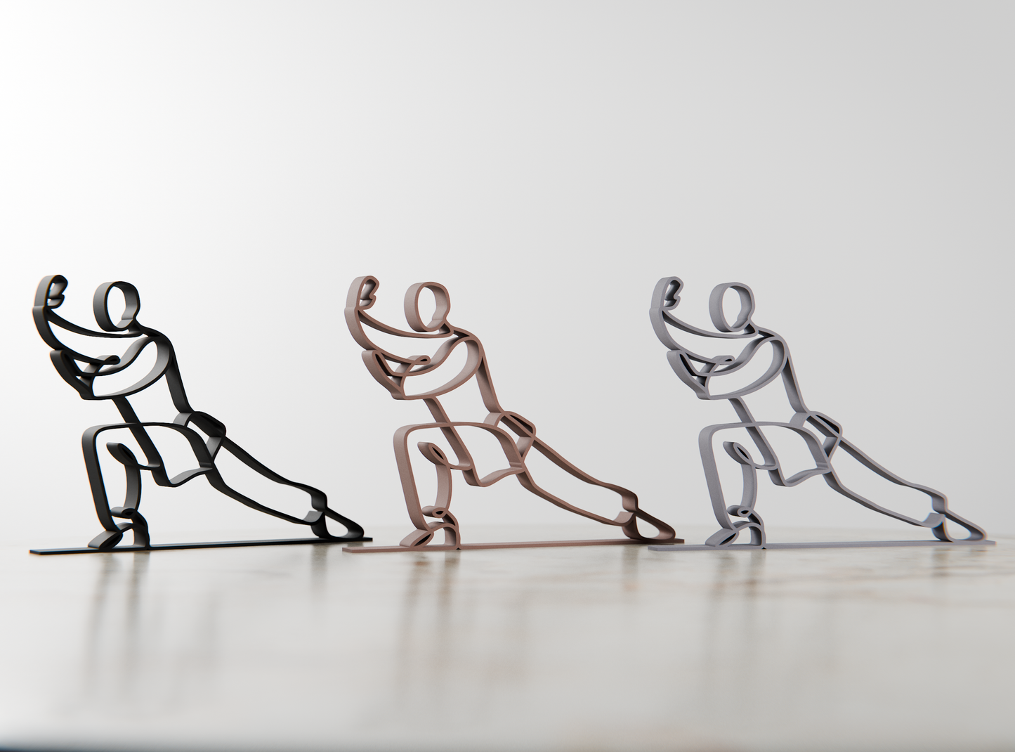 Tai Chi Practitioner - Customized Line Art Figure